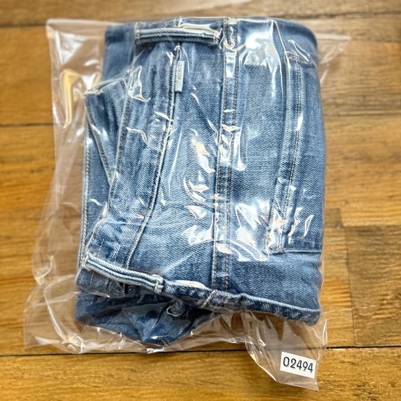 MOTHER  The Insider Crop Step Fray Light Blue Flare Jeans for Women - Picture 15 of 15